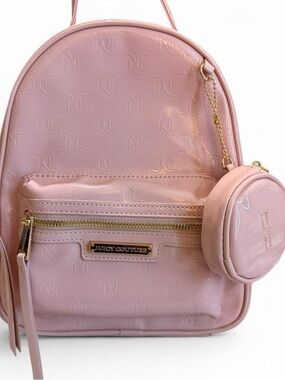 Juicy Couture Blush Pink Mini Backpack with Coin Pouch